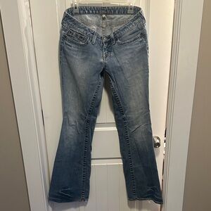 bebe Light Blue Flare Jeans